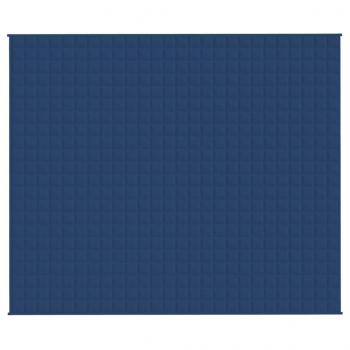 Gewichtsdecke Blau 220x260 cm 15 kg Stoff