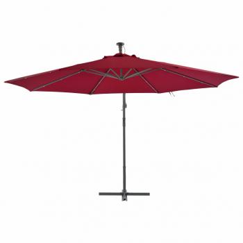 Ampelschirm mit Alu-Mast 350 cm Bordeauxrot