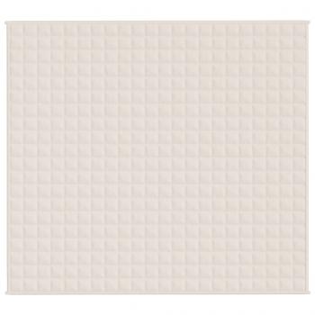 Gewichtsdecke Hellcreme 200x220 cm 9 kg Stoff