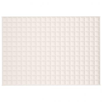 Gewichtsdecke Hellcreme 135x200 cm 10 kg Stoff