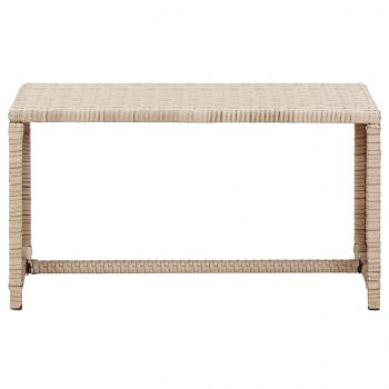 ARDEBO.de - Couchtisch Beige 70x40x38 cm Poly Rattan