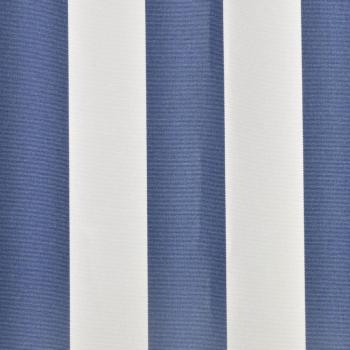 Markisenbespannung Canvas Blau & Weiß 350x250 cm 