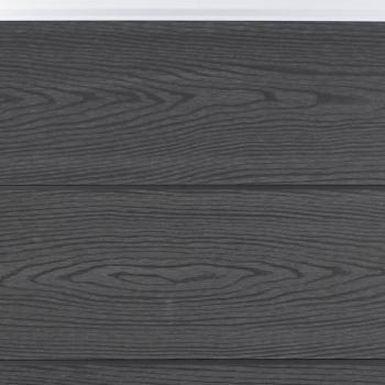 Zaunelement-Set Grau 872x186 cm WPC