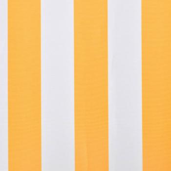 Markisenbespannung Canvas Sonnenblumengelb & Weiß 3x2,5 m