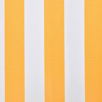 Markisenbespannung Canvas Sonnenblumengelb & Weiß 3x2,5 m