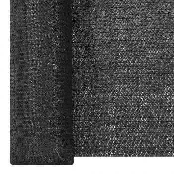 Zaunblende Schwarz 1,5x10 m HDPE 150 g/m² 