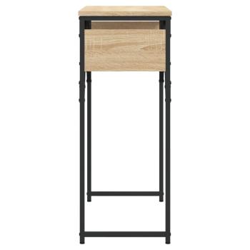 Konsolentisch mit Ablage Sonoma-Eiche 75x30x75cm Holzwerkstoff