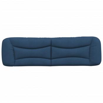 Kopfteil-Kissen Blau 180 cm Stoff