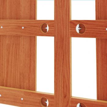 Kopfteil Wachsbraun 135 cm Massivholz Kiefer