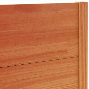 Kopfteil Wachsbraun 150 cm Massivholz Kiefer