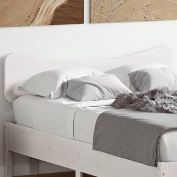 ARDEBO.de - Kopfteil Weiß 120 cm Massivholz Kiefer