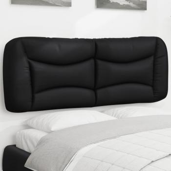 ARDEBO.de - Kopfteil-Kissen Schwarz 120 cm Kunstleder