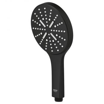 GROHE Rainshower Smartactive 130 Handbrause, 3 Strahlarten, phantom black (22127KF0)