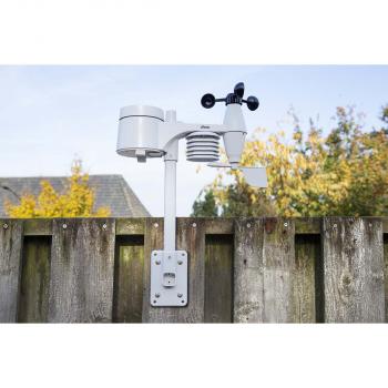 Professionelle Wetterstation mit Funksensor schwarz