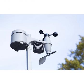 Professionelle Wetterstation mit Funksensor schwarz