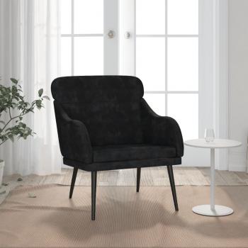 ARDEBO.de - Sessel Schwarz 63x76x80 cm Samt
