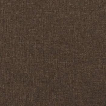 Boxspringbett mit Matratze Dunkelbraun 120x190 cm Stoff