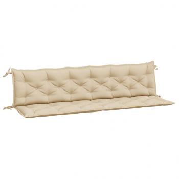 Gartenbank-Auflagen 2 Stk. Beige 200x50x7 cm Oxford-Gewebe