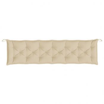 Gartenbank-Auflagen 2 Stk. Beige 200x50x7 cm Oxford-Gewebe