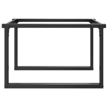Couchtischbeine O-Gestell 80x70x43 cm Gusseisen