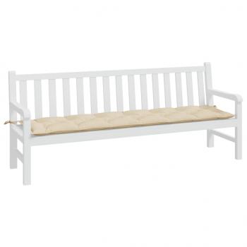 Gartenbank-Auflage Beige 200x50x7 cm Oxford-Gewebe