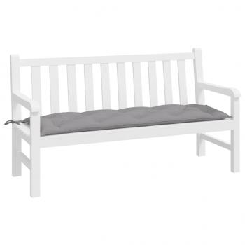 Gartenbank-Auflage Grau 150x50x7 cm Oxford-Gewebe