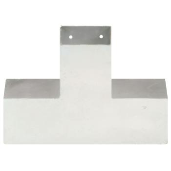 Pfostenverbinder X-Form Verzinktes Metall 91 x 91 mm
