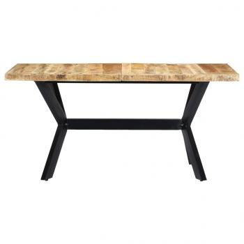 Esstisch 160 x 80 x 75 cm Raues Mangoholz Massiv