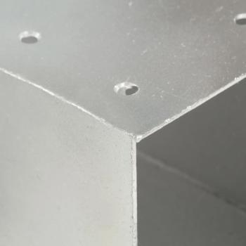 Pfostenverbinder 4 Stk. X-Form Verzinktes Metall 101 x 101 mm