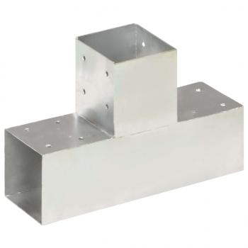 ARDEBO.de - Pfostenverbinder T-Form Verzinktes Metall 91 x 91 mm