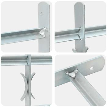 Fenstergitter Verstellbar mit 4 Querstäben 500-650 mm