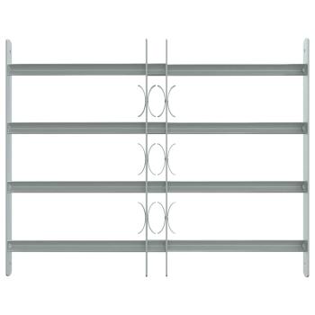 Fenstergitter Verstellbar mit 4 Querstäben 500-650 mm