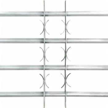 Fenstergitter Verstellbar mit 4 Querstäben 500-650 mm