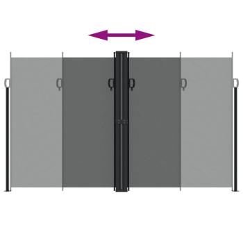 Seitenmarkise Ausziehbar Anthrazit 200x1000 cm