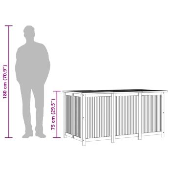 Gartenbox 150x80x75 cm Massivholz Akazie