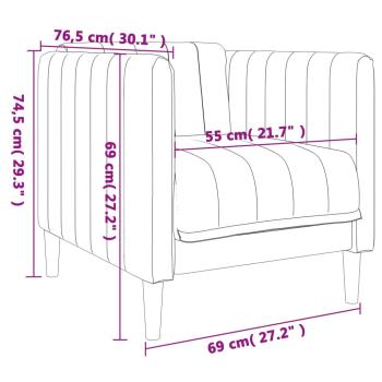 Sessel Dunkelgrau Stoff