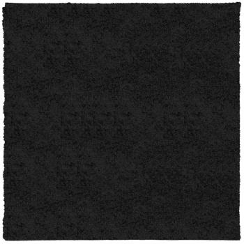 Shaggy-Teppich PAMPLONA Hochflor Modern Schwarz 160x160 cm