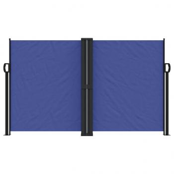 Seitenmarkise Ausziehbar Blau 140x1000 cm
