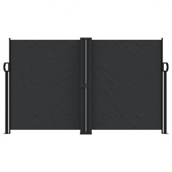 Seitenmarkise Ausziehbar Schwarz 140x1000 cm