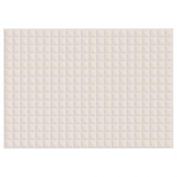 Gewichtsdecke Hellcreme 155x220 cm 11 kg Stoff