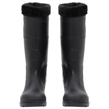 Gummistiefel mit Herausnehmbarem Innenfutter Schwarz Gr. 41 PVC