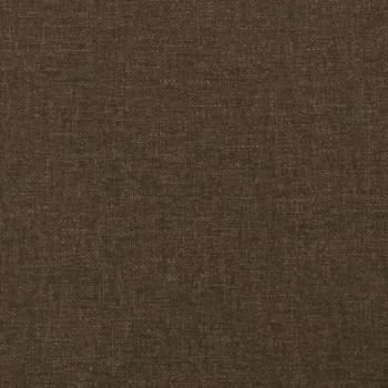 Boxspringbett mit Matratze Dunkelbraun 120x190 cm Stoff
