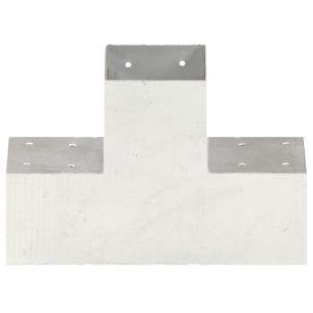 Pfostenverbinder X-Form Verzinktes Metall 101 x 101 mm