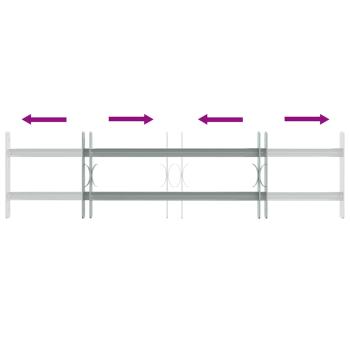 Fenstergitter Verstellbar mit 2 Querstäben 700-1050 mm