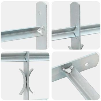 Fenstergitter Verstellbar mit 3 Querstäben 500-650 mm