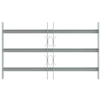 Fenstergitter Verstellbar mit 3 Querstäben 500-650 mm