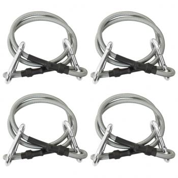 ARDEBO.de - Seile mit Karabiner 4 Stk. Gummi