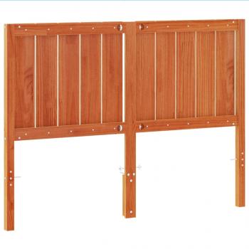 Kopfteil Wachsbraun 135 cm Massivholz Kiefer