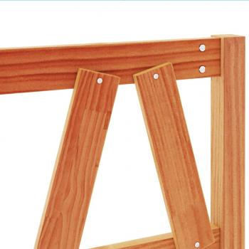 Kopfteil Wachsbraun 135 cm Massivholz Kiefer