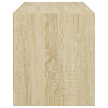 TV-Schrank mit Glastüren Sonoma-Eiche 68x37x42 cm